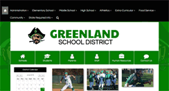 Desktop Screenshot of greenlandsd.com